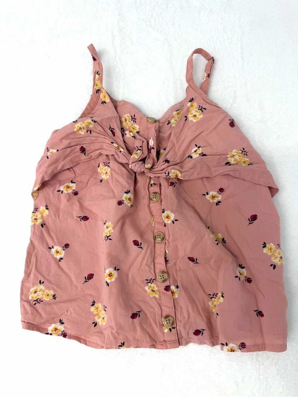 Abercrombie Kids Girls Top Lot Size 9/10 Floral Striped Summer Shirts Cami 3pc